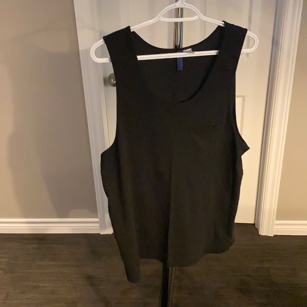 Black tank top